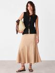 Юбка миди А-силуэта с вышивкой Whistles, Camel - фото 3