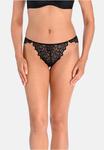 Трусы Teyli Brasilianische mit floraler Spitze Lilian, черный - фото