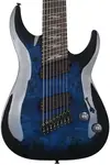 Электрогитара Schecter Omen Elite-8 Multiscale 8-струнная - Полупрозрачный синий градиент - фото 2