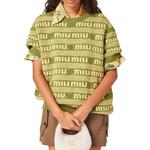 Свитер женский Miu Miu, зеленый - фото 4