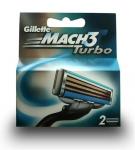 Кассеты для бритв, 2 шт. Gillette, Mach 3 Turbo - фото