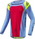 Джерси Techstar Ocuri для мотокросса Alpinestars, голубой/красный - фото