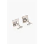 Квадратные запонки из эмалированной латуни Corneliani, черный - фото 2