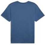 Футболка Puma M Tad Essentials Solid Cat Tee Lc Small, синяя, мужская - фото 5