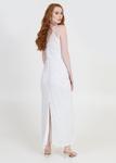 Платье макси EMBELLISHED SEQUINS  BEAUUT, белый - фото