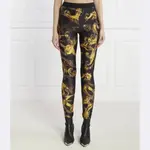 Леггинсы узкого кроя Versace, черный - фото