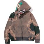 Тай-дай худи на молнии A BATHING APE, синий - фото 3