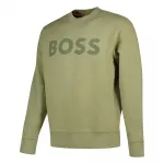 Толстовка BOSS We Basic 10244192, зеленый - фото 3