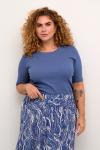 Футболка KAFFE CURVE Shirt Carina, индиго - фото 2