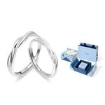 MOLADY Пара серебряных колец Sterling Silver унисекс - фото 3