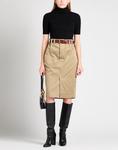 Юбка миди Saint Laurent, хаки - фото 3