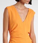 Драпированное платье Dries Van Noten, оранжевый - фото 4