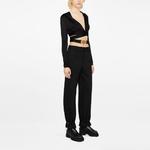 VERSACE Jersey Hooded Top With Medusa Buckle 'Black' - фото 8