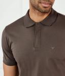 Рубашка поло Regular fit Emporio Armani, коричневый - фото 4