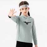 Детский свитшот Mizuno, серо-зеленый - фото 9