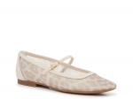 Балетки Dolce Vita Aileen Mary Jane Flat, Off White Leopard Print - фото