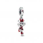 Шарм Minnie Mouse Ice Skating Dangle Pandora, стерлинговое серебро - фото