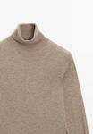 Джемпер Massimo Dutti Jumper, Mottled Brown - фото 9