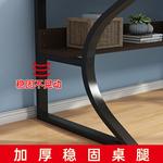 Стол компьютерный 120x60 см, черная рама + теплый белый - фото 4