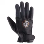 Защитные перчатки Helstons Tiger perforated leather, черный - фото