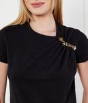 Футболки Slim fit Elisabetta Franchi, черный - фото 4