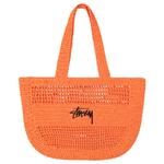 Stussy Плетеная хозяйственная сумка, Orange - фото