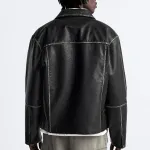 Куртка мужская черная Zara, черный - фото 4