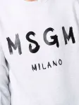 Толстовка с логотипом MSGM, серый - фото 5