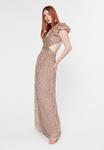 Платье BEAUUT SEQUINS, Taupe Blush/Taupe - фото 6