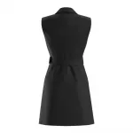 Платье HUGO Komea 10233791 01 sleeveless short, черный - фото 2