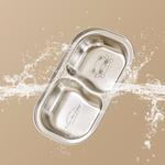 Тарелка KAWASIMAYA, Square Stainless Steel Three-Compartment Tray - фото 11