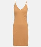 Мини-платье из джерси JIL SANDER, бежевый - фото