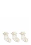 Носки 3-PACK FRILLY REGULAR FIT JoJo Maman Bébé, бежевый - фото 2