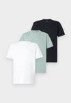 Футболка Hollister Co. COOLING 3 PACK, White/Black/Light Green/White - фото 7