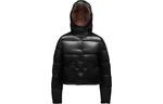 Пуховик женский черный Moncler - фото