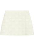 Moncler стеганая мини-юбка с логотипом, белый - фото