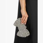 Сумка-Клатч Enchant Bow, украшенная стразами Dune, серебряный - фото 2