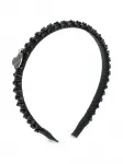 Ободок с бисером Monnalisa, черный - фото 2