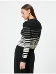 Толстовка KOTON Sweater, цвет Schwarz Gestreift - фото 4