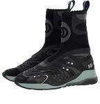 Кроссовки ultrapace r mid top sock sneakers 'black grey' Gucci, черный - фото