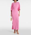 Платье макси со сборками Stella Mccartney, розовый - фото 2