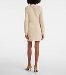 Мини-платье из хлопка ажурной вязки Valentino, Betulla - фото 3