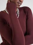 WEEKDAY Лонгслив в бордовом цвете - фото 2