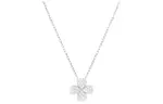 Swarovski Родированное колье Women's Silver White - фото 3
