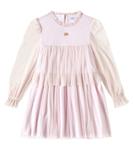 Платье из тюля DG Dolce&Gabbana Kids, Rosa Pallido - фото