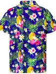 Рубашка King Kameha Pineapple Flowers, синий - фото 2