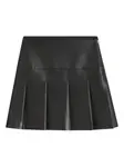 Плиссированная мини-юбка Hugo, черный - фото