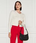 Сумка-хобо кожаная Pinko Half Moon Mini, черный - фото 2