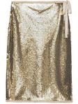 Prada юбка с пайетками, золотой - фото