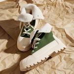 Ботинки унисекс, лесной зеленый | бежевый Native - фото 6